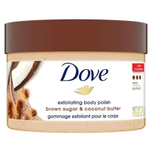 dove exfoliating body polish brown sugar & coconut butter 298g