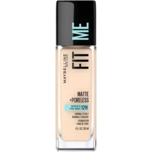 maybelline fit me matte & poreless mattifying liquid foundation fair ivory 105