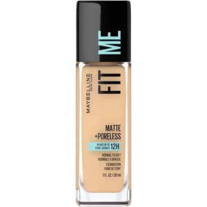 maybelline fit me matte & poreless mattifying liquid foundation warm nude 128
