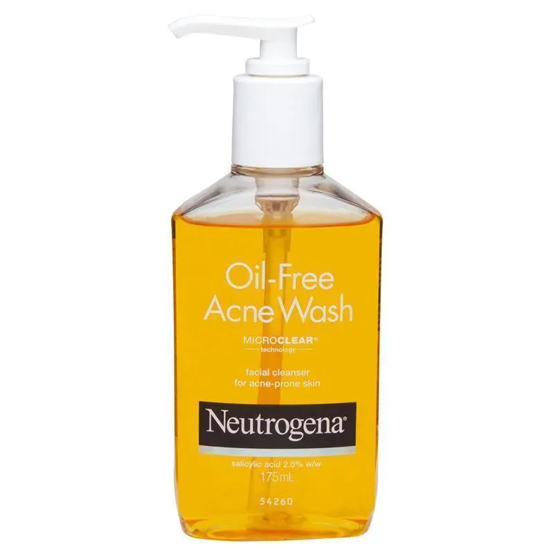 neutrogena oil free acne wash face cleanser 175ml neutrogena oil free acne wash face cleanser 175ml